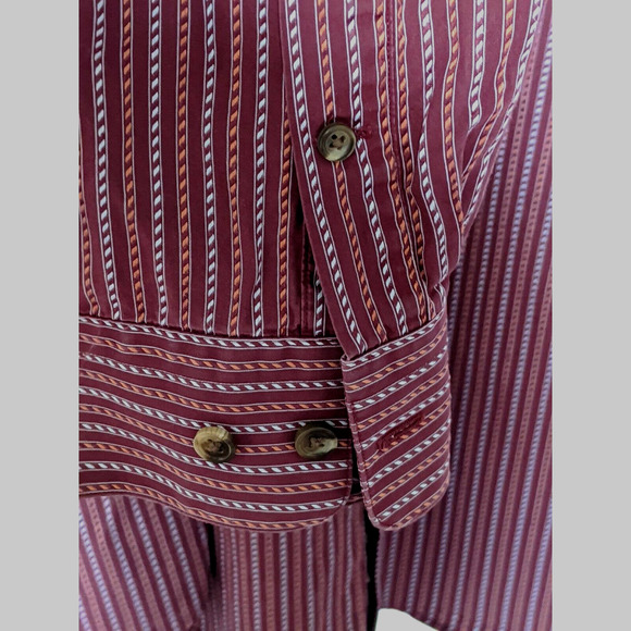 Paul Fredrick Shirt Long Sleeve Button Up Collared - Picture 5 of 8